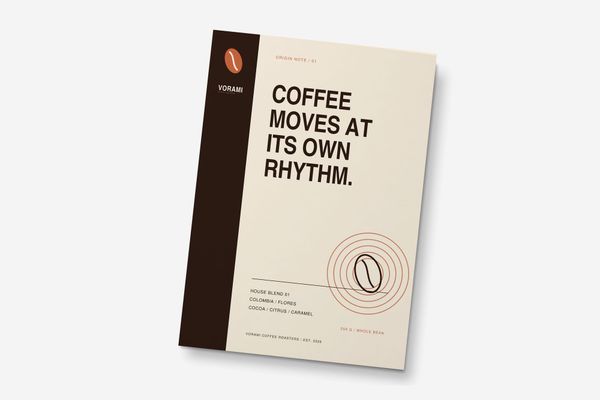 Minimalist A4 Coffee Packaging Design Mockup With Premium Branding