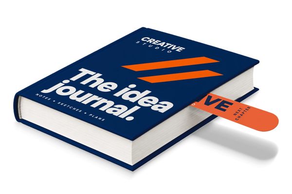 Hardcover Book Bookmark Mockup