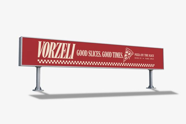 Pizza Restaurant Billboard Mockup