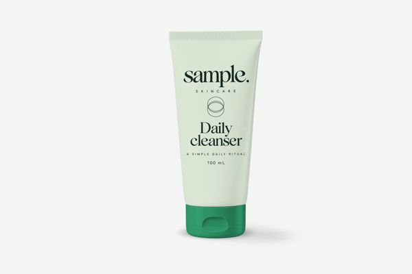 Skincare Tube Mockup with Minimalist Green Packaging