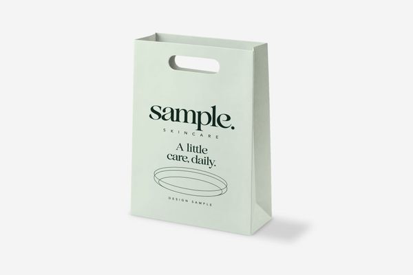 Skincare Paper Shopping Bag Mockup