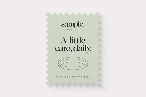 Minimalist Skincare Postcard Mockup