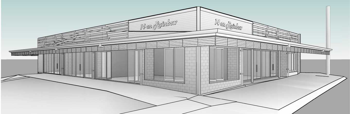 A new outlook as you approach Rainbow Beach's main street