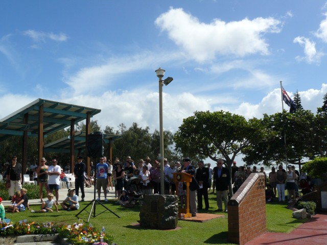 ANZAC Day in Rainbow Beach, April 25, 2013