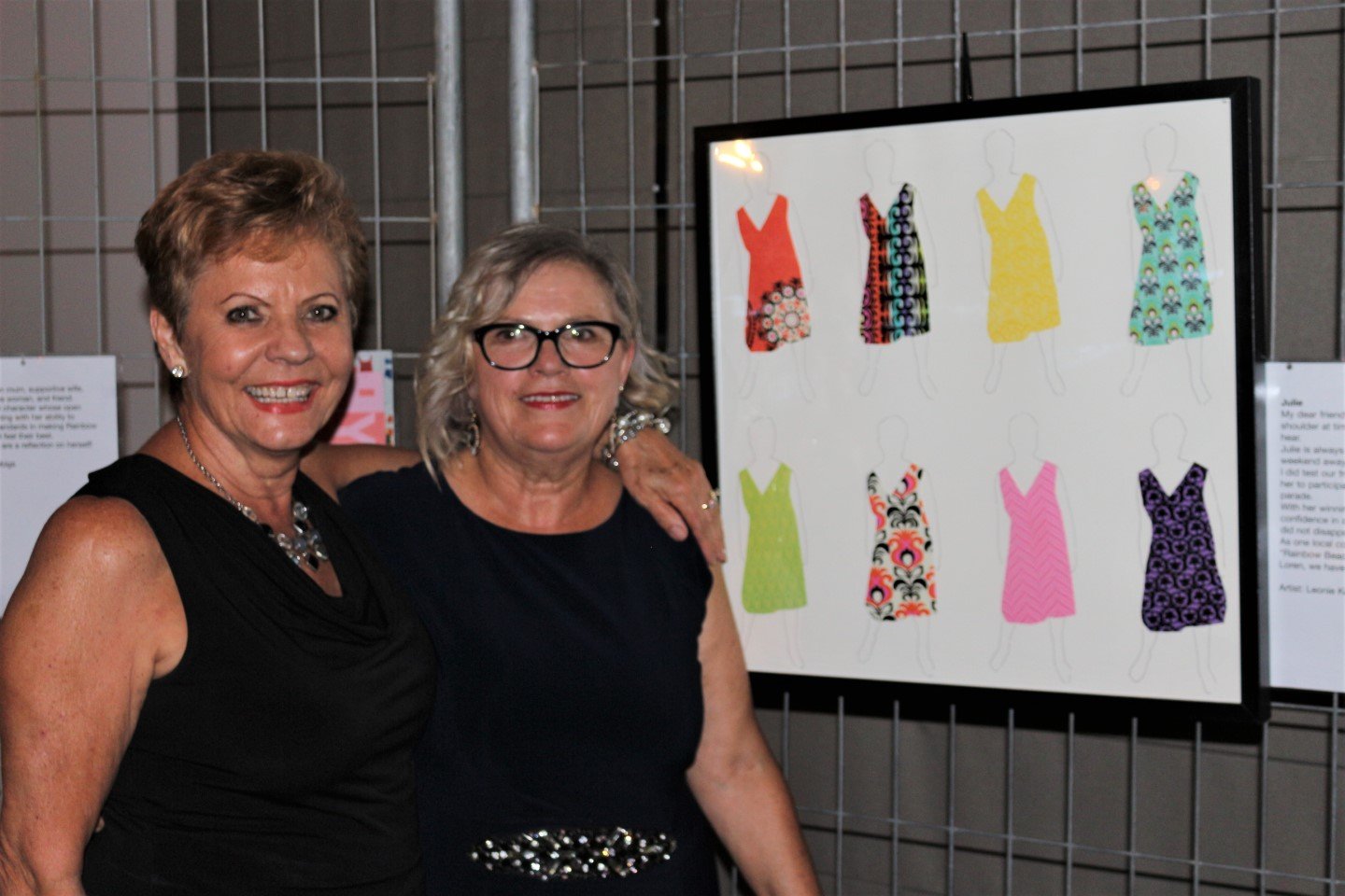 Winner of the 2019 Artyball Prize, Leonie Guerin with her portrait titled ‘Julie” with the subject of the painting Julie Davi