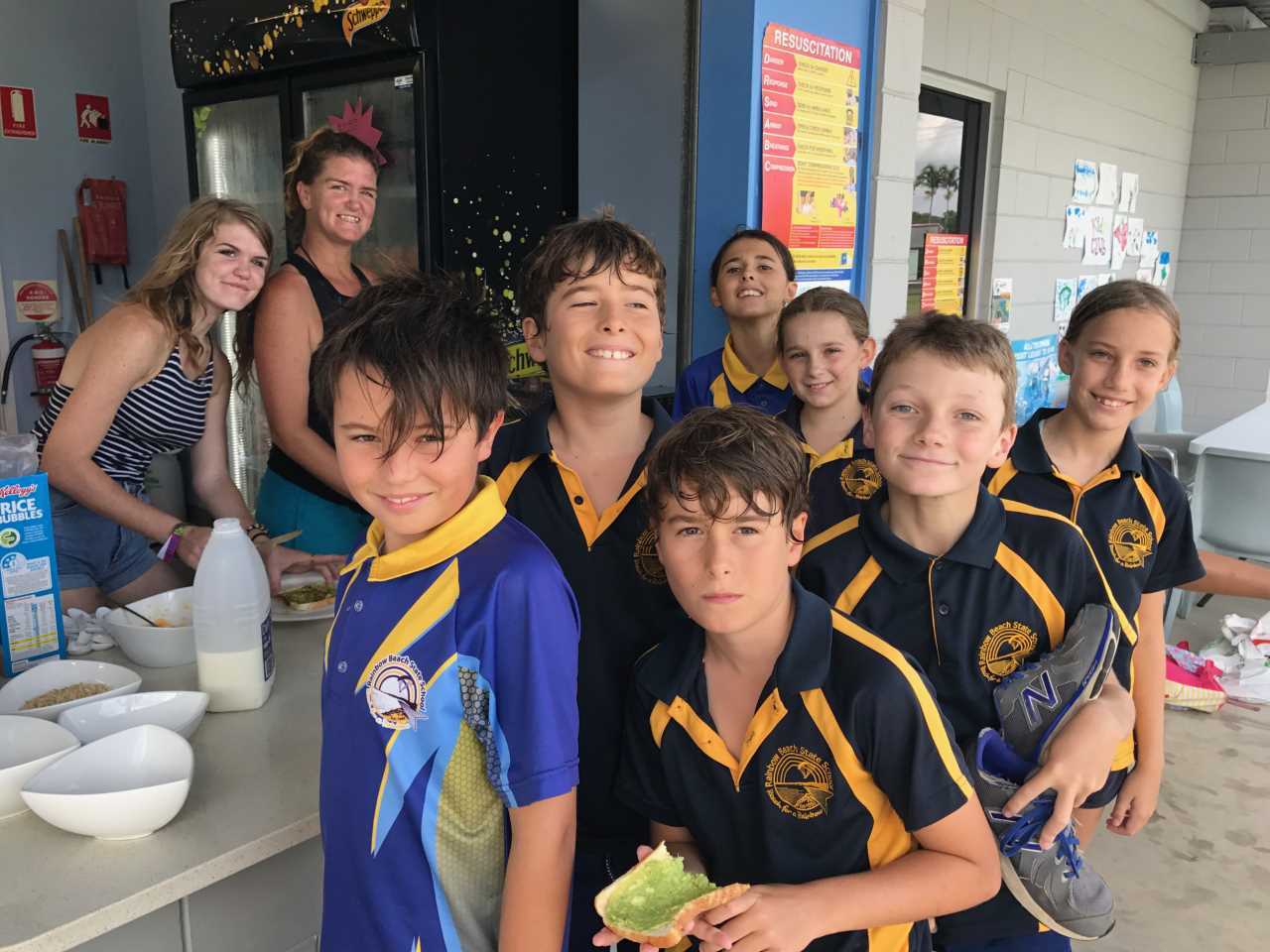 BJ and Kyani Parton know how to keep kids’ tummies happy - the sessions before school include breakfast (after some fun in th
