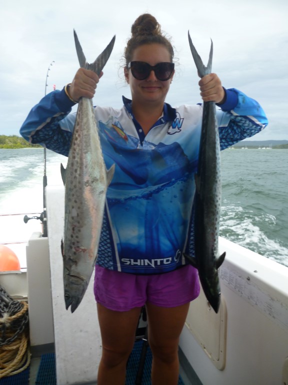 Two spotty mackerel – well done, Tiarna 
