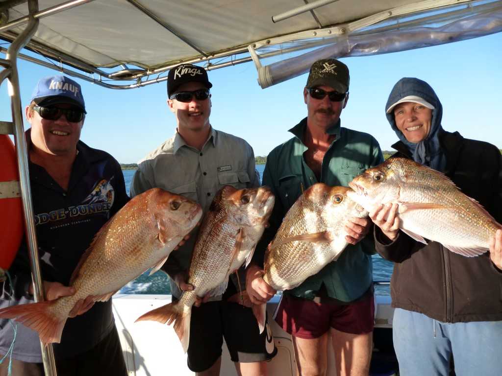 Baitrunner - Tom Strohfeldt’s group from Brissie with snapper