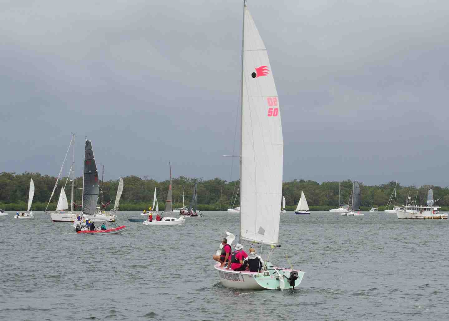 Our only entrant in last month’s Bay to Bay Yacht Race won second place!
