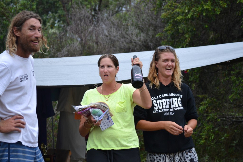 Jake with Cassie, who came second, and Bj took out the 2014 ladies’ division 