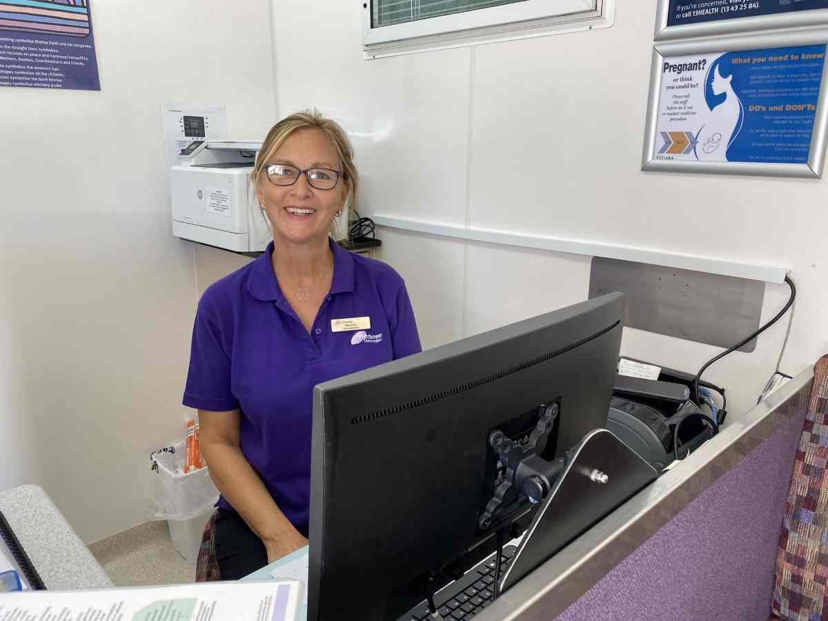 Make an appointment to visit the lovely staff at the BreastScreen Queensland mobile van while they are still in the area