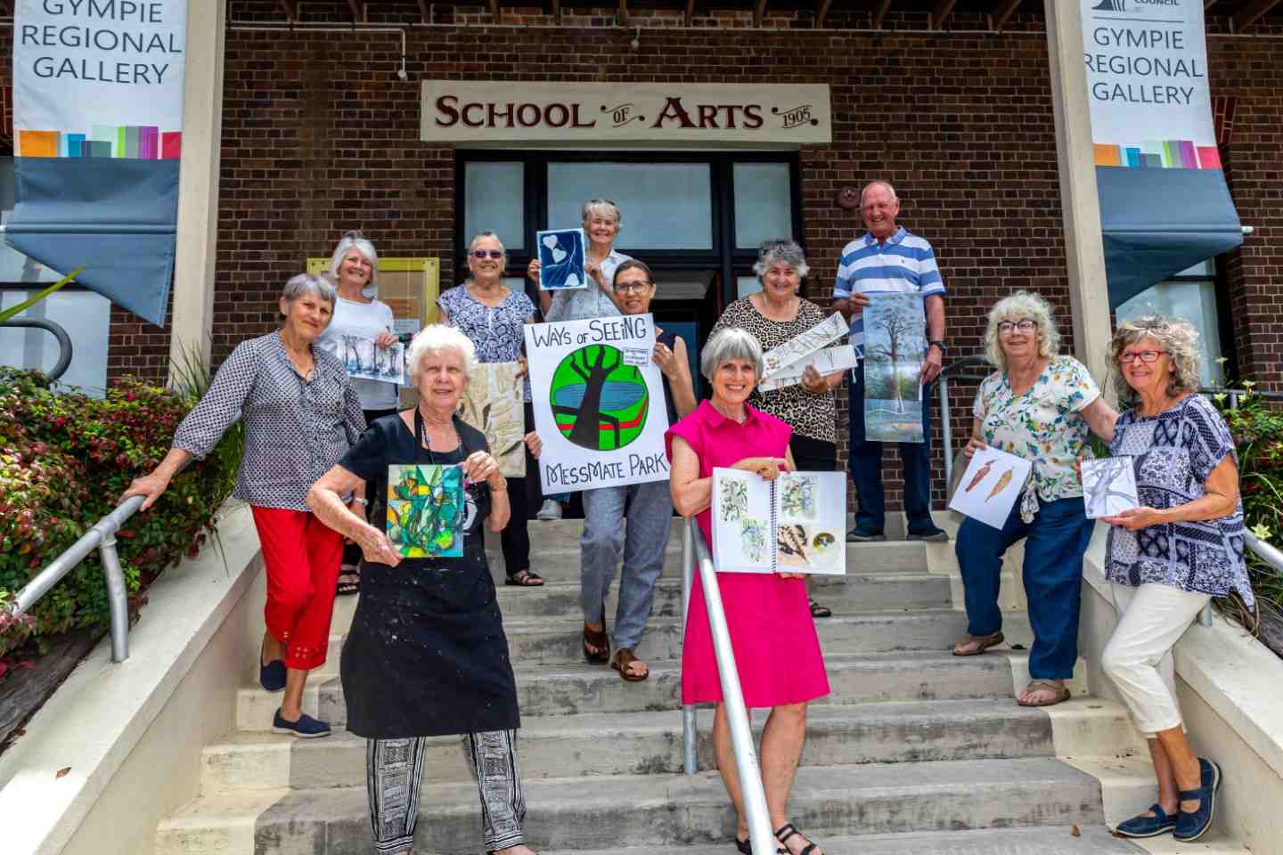 Artists who have contributed to the exhibition Ways of Seeing: Gympie Messmate Park, Nonie Metzler, Denise Hickey, Jean McAul