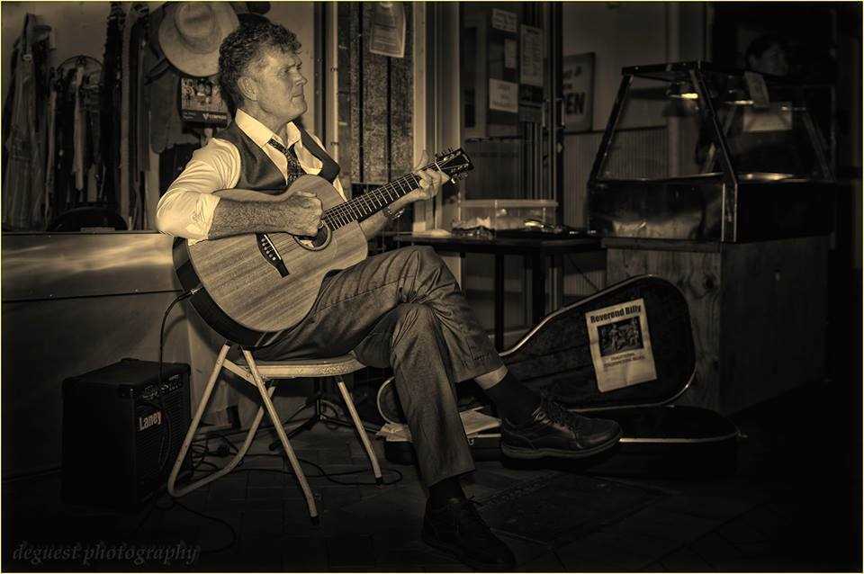 Reverend Billy at the Country Club