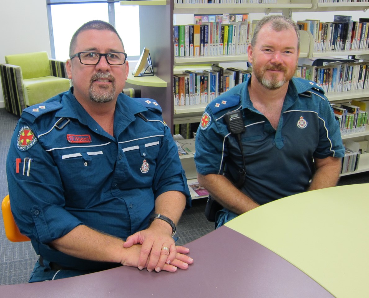 Welcome to the new Officer in Charge of the Rainbow Beach Ambulance Station Shane Douglas and all the best and thanks to Clinton Borger