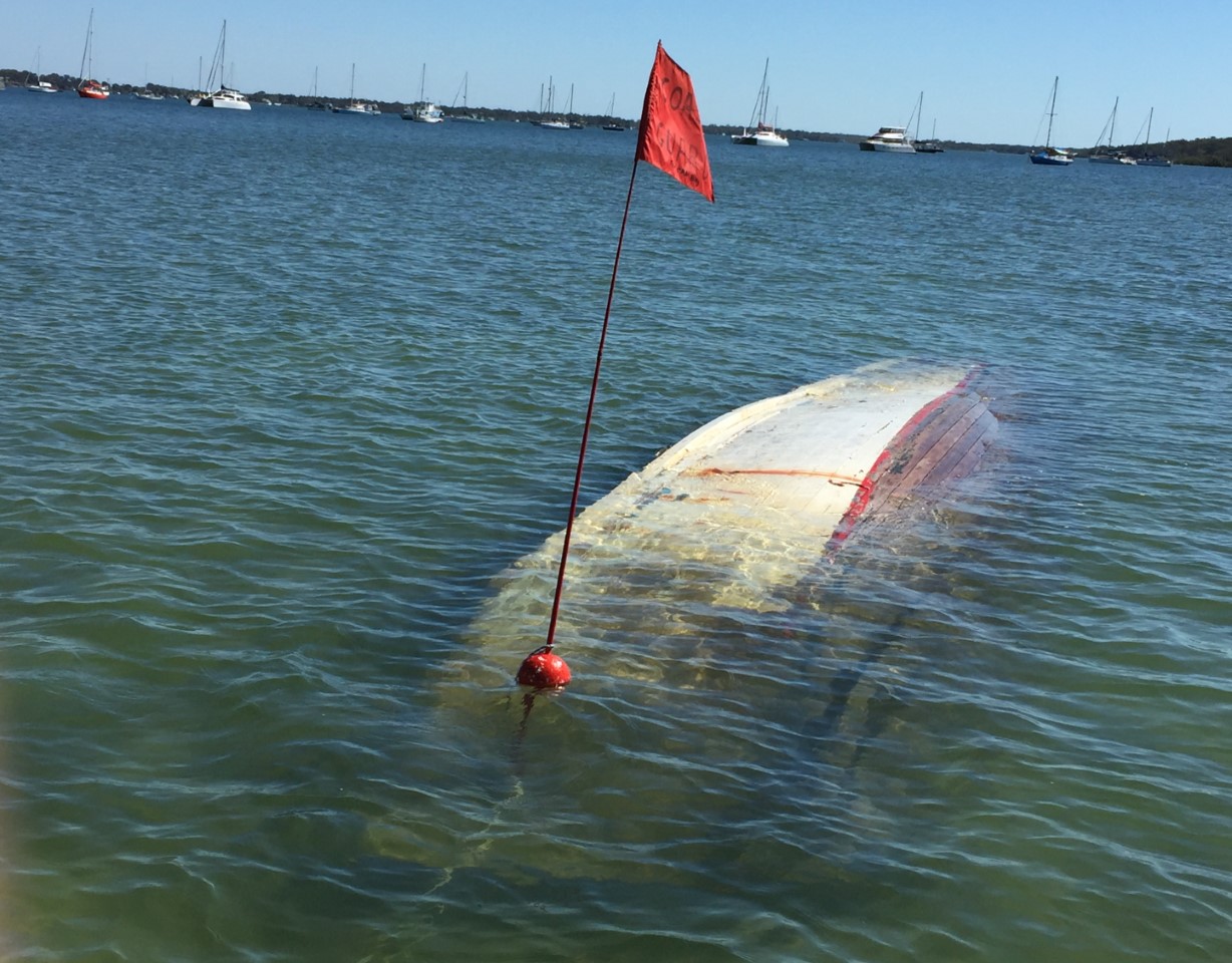 Some wrecks are visible, some are not, so always be careful when navigating, particularly at night
