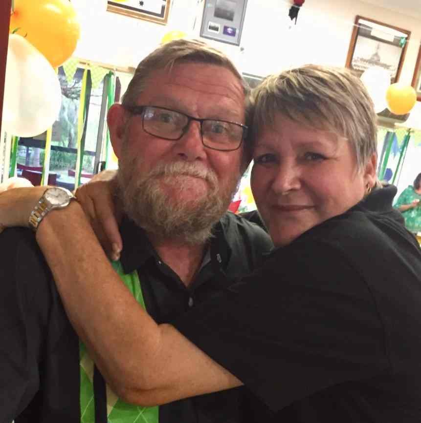 The heart of Tin Can Bay RSL: President Don with wife and Sub-Branch Events Coordinator Viv