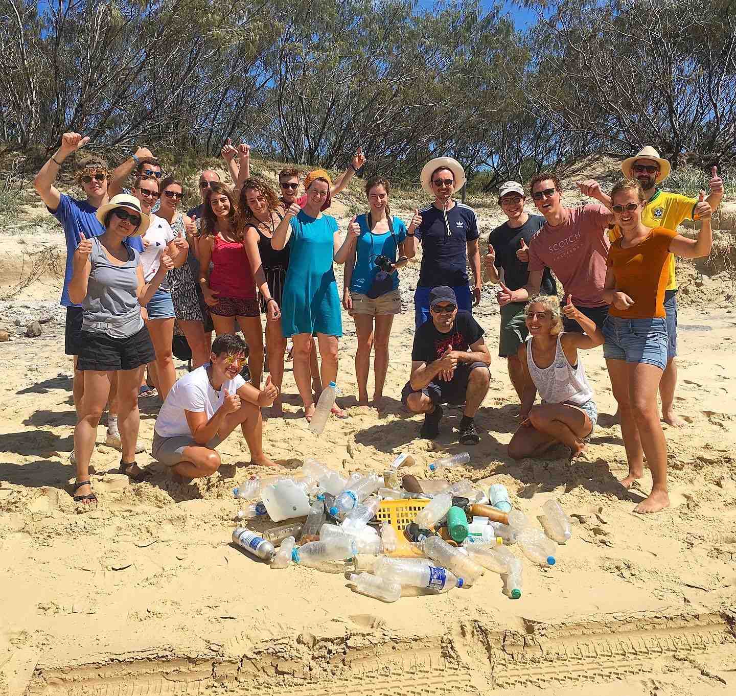Volunteers enjoying the 2019 K’Gari Community Clean Up - get involved this year
