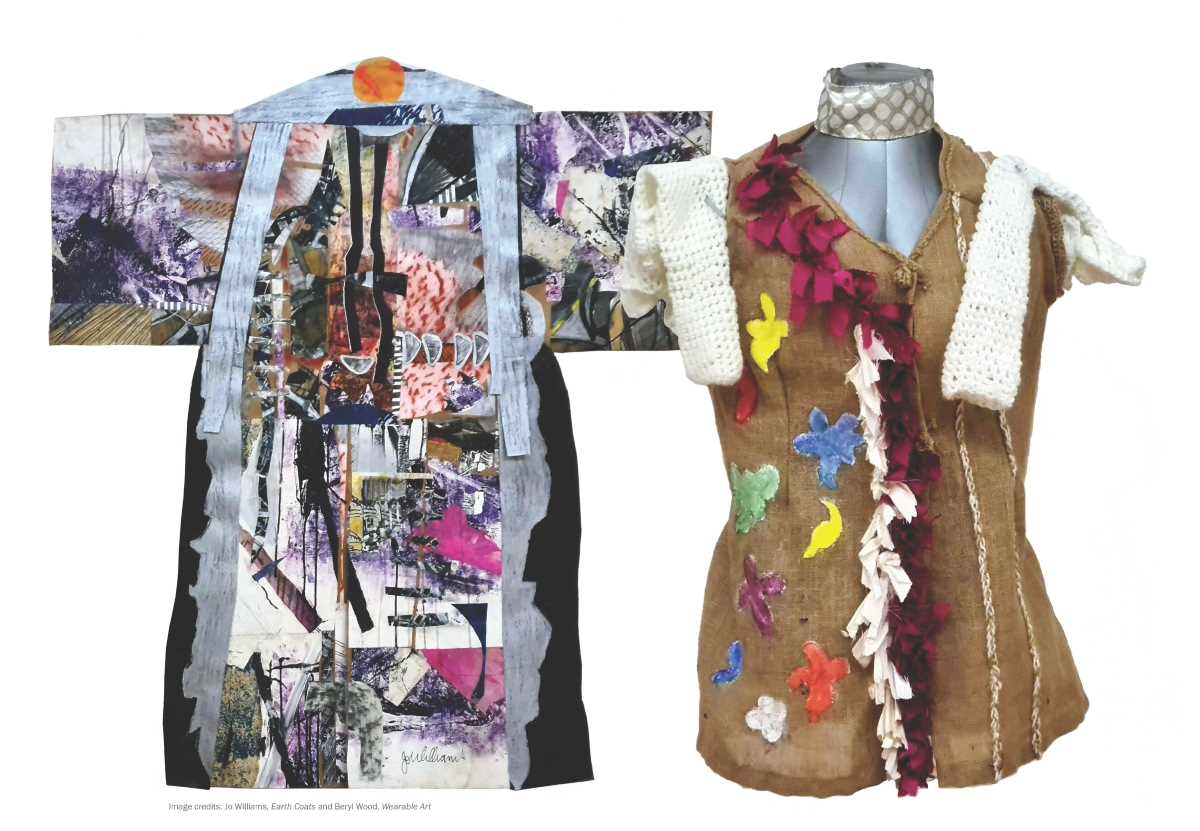 Image credits: Jo Williams, Earth Coats and Beryl Wood, Wearable Art.