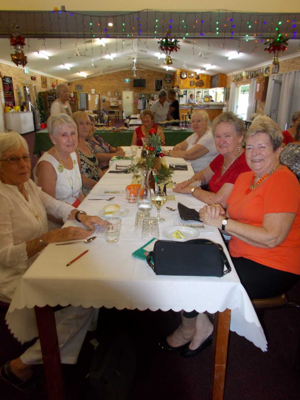 Craft club members Jean Sealy, Sandra Bonell, Linda Brown, Shirley McLean, Thea Beswich, Maree Uhl, Pam Ottaway, and Dawn McGinley