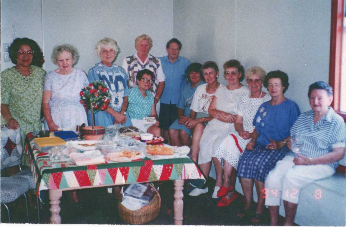 The first members of the club in 1992: Rae Morton, Elenor Woodrow, Bern Vantilburg, Lisa Cohn. Jean Rowe , Robyn Loft, unknown, Patricia Smith, Shirley Sharper, Dulcie Sollaye and a visitor on the day, taking the photo was president Margaret Robinson Image supplied