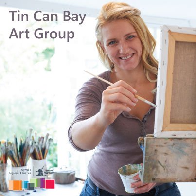 Tin Can Bay Art Group at the Tin Can Bay Library