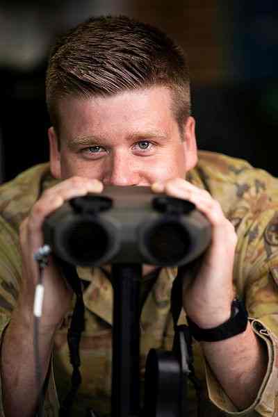 Keep a lookout for soldiers in training. Photo - Department of Defence