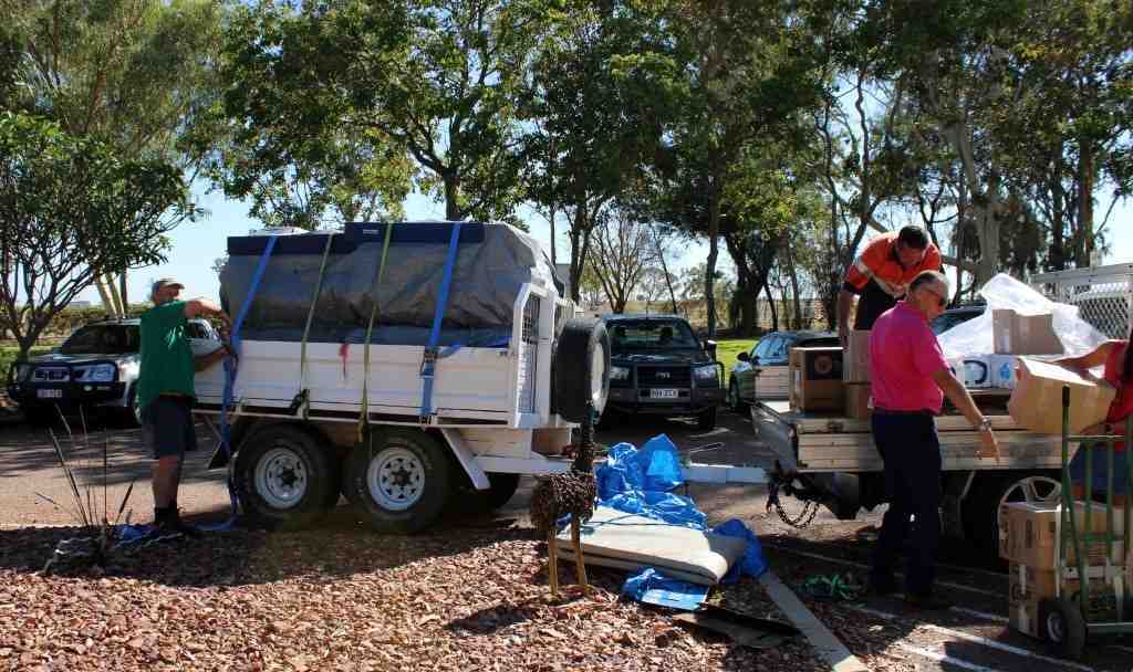 Rainbow Beach Drought Runners heading out for another essentials drop to the farms of South West Queensland