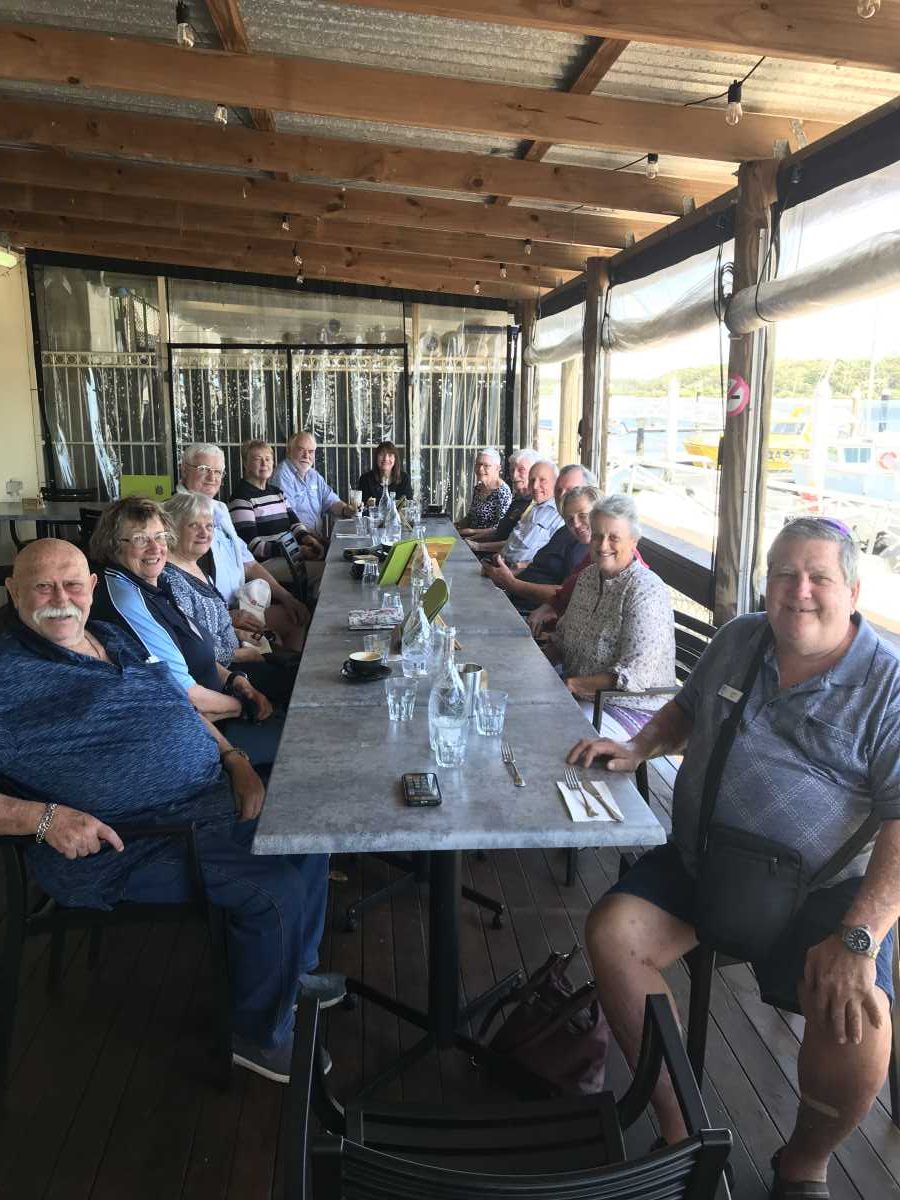 TCBFC - Club members at Sails Bar & Bistro at Tin Can Bay Yacht Club