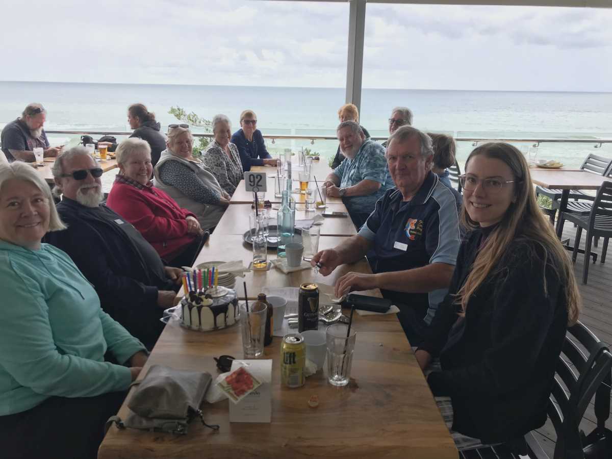 TCB Fishing Club enjoying a social function at Rainbow Beach Surf Club