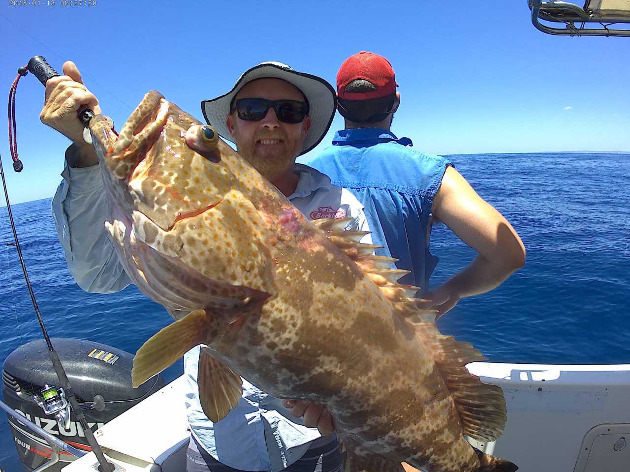 Sam with one of many great cod caught on Baitrunner