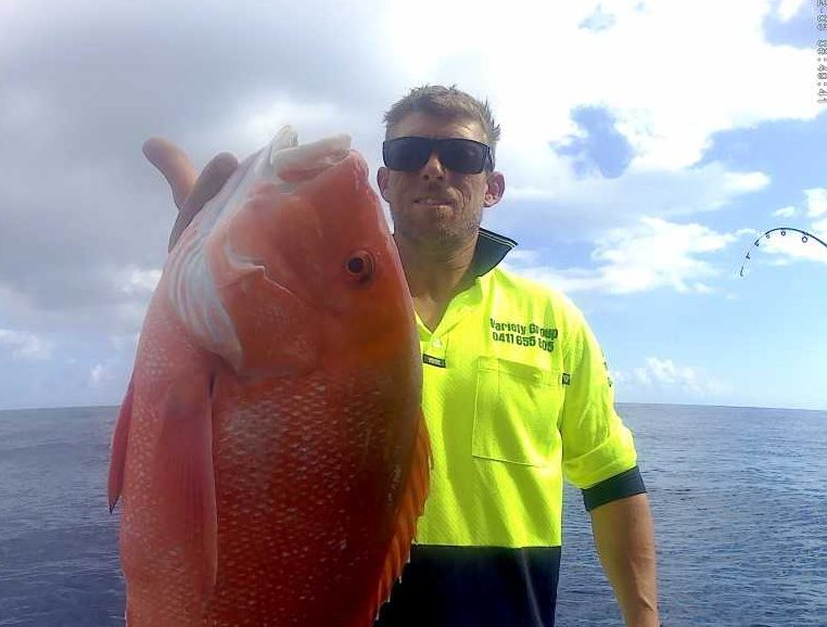 Scotty was stoked to add a nice Red Emperor to his mixed bag
