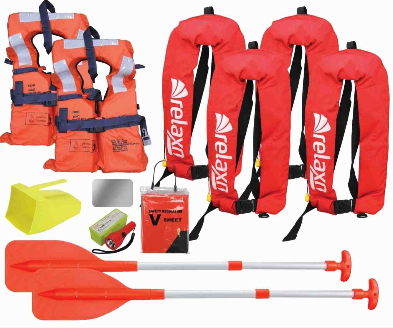 Ensure your life jackets and inflatable jackets comply with standard boating safety regulations, are in good condition and ev