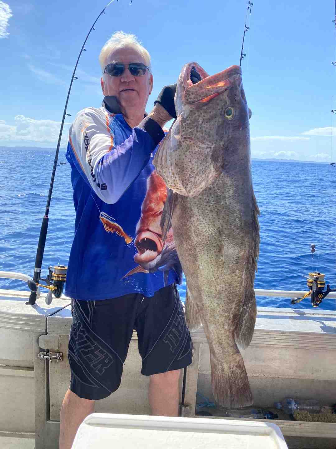 Dennis got a work out with this cracking estuary cod in perfect offshore conditions