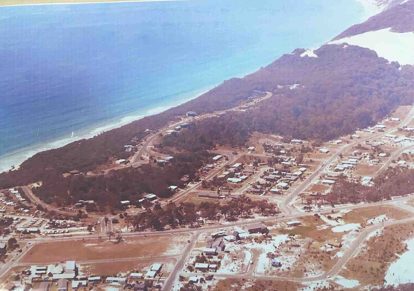Has your house been built yet? Marilyn Stone's image from 1982 is only one of many submitted to the new Rainbow Beach history project