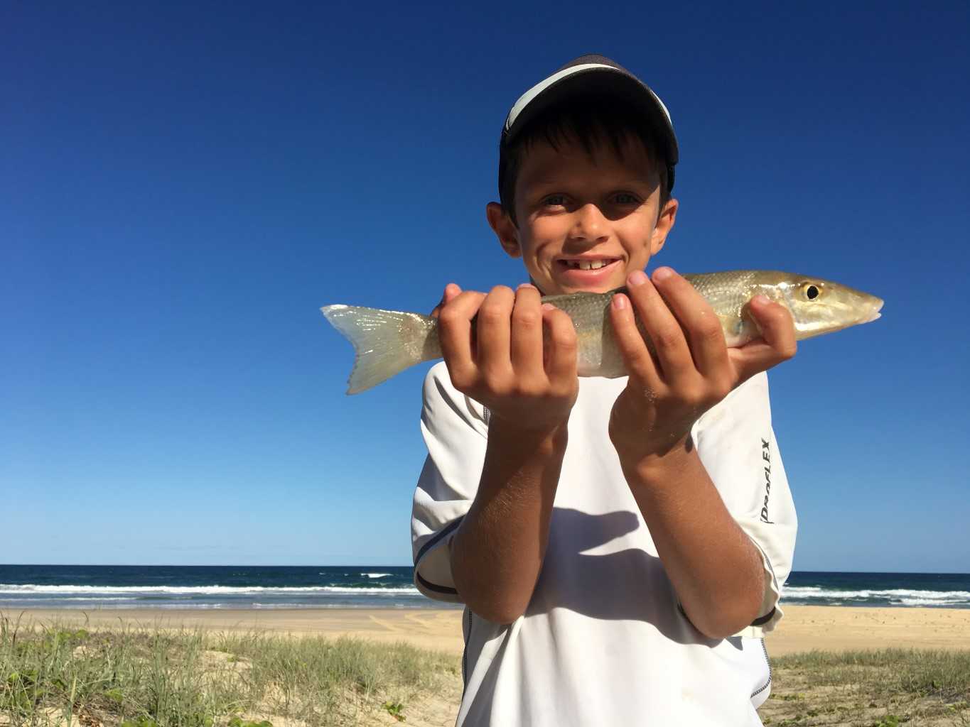 Come along to a Junior Fishing Day April 8, and you can catch a whiting like 9-year-old Jackson May 
