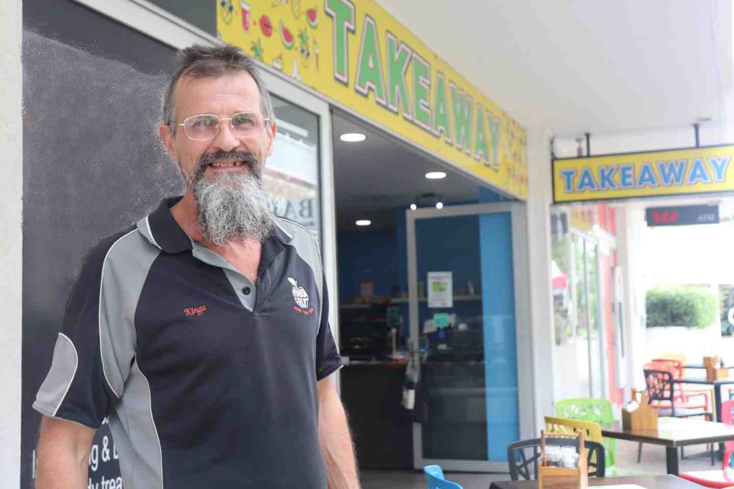 Andrew Kingsley from Rainbow Beach Fruit is hopeful of finding a home for his family - and says something must be done about