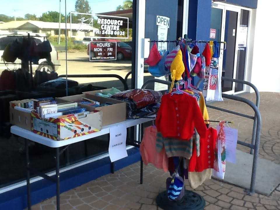 Hampers and knitwear at Resource Centre
