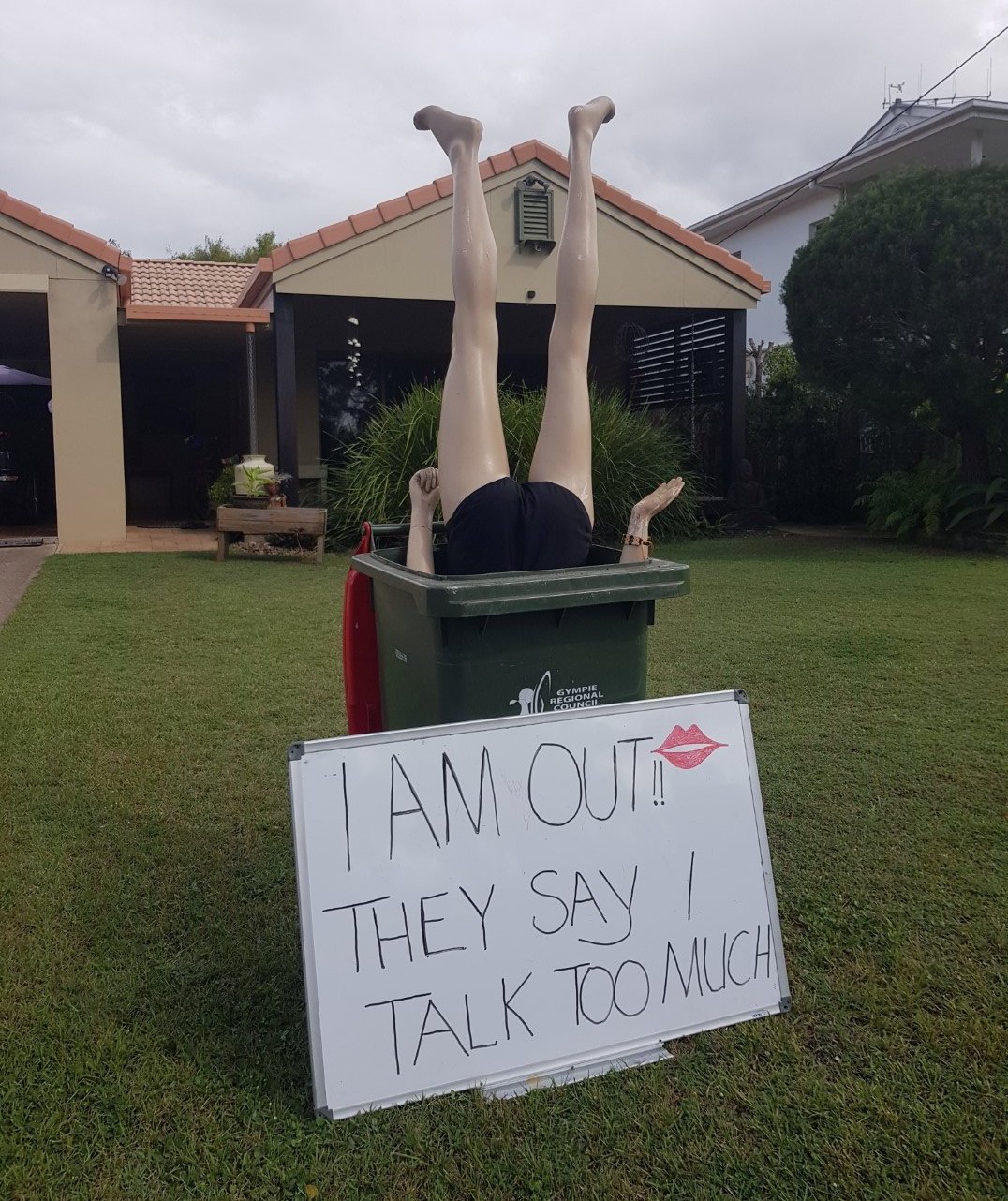 Kay-Rona is "Out" on bin day
