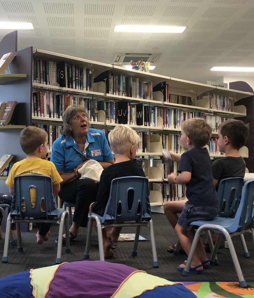 Story time with Jen at First 5 Forever Crop out the girl on the left and save this back into drive