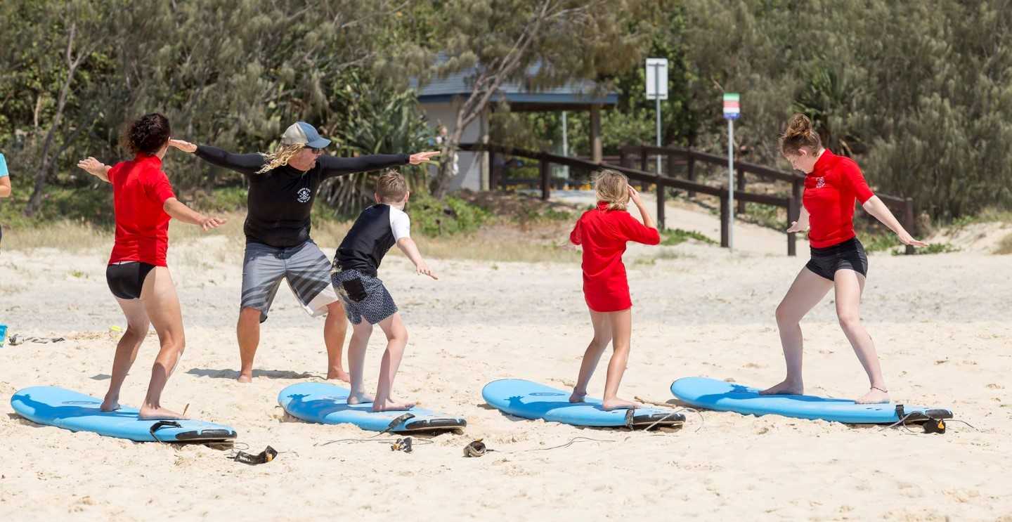 JD Stewart and Sarah Booth are proud to introduce their new business Rainbow Beach Learn to Surf