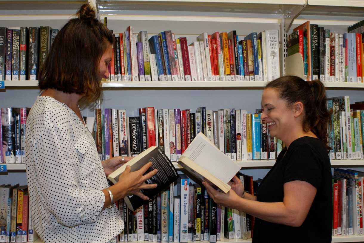 Sam Permezel and Emma Thompson talk books - and you can too on the first Thursday of the month at Rainbow Beach Library