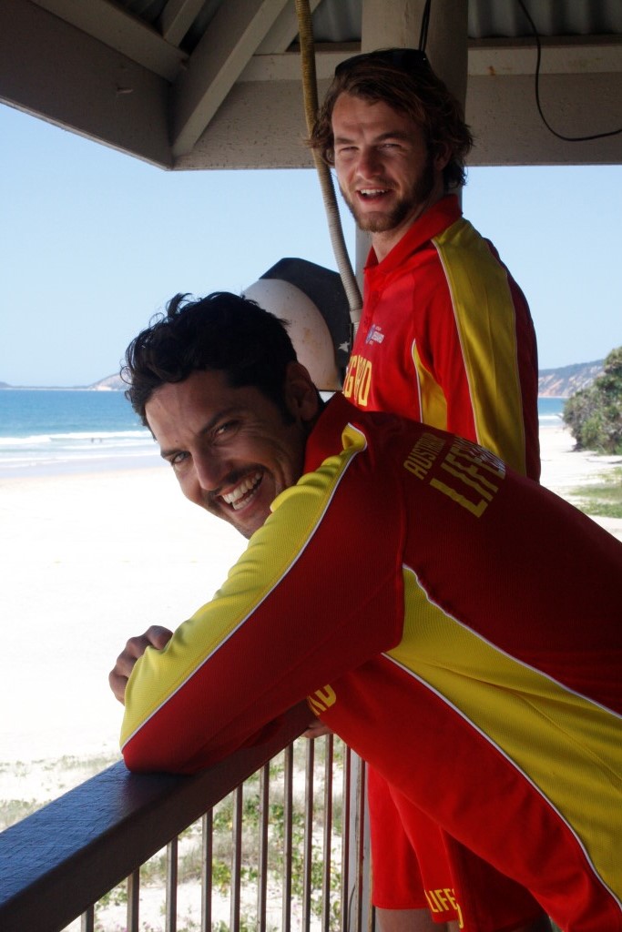 New long term full time lifeguard, Liam Toohey and with fellow lifeguard Paddy O'Shaughnessy