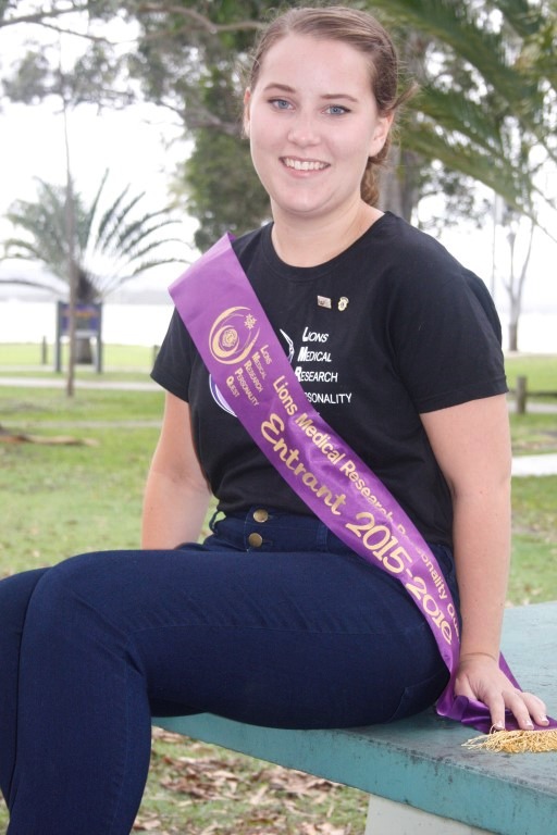 Michaela Harries: First ever entrant for Lion and Lionesses of Tin Can Bay - Lions Medical Research Personality Quest