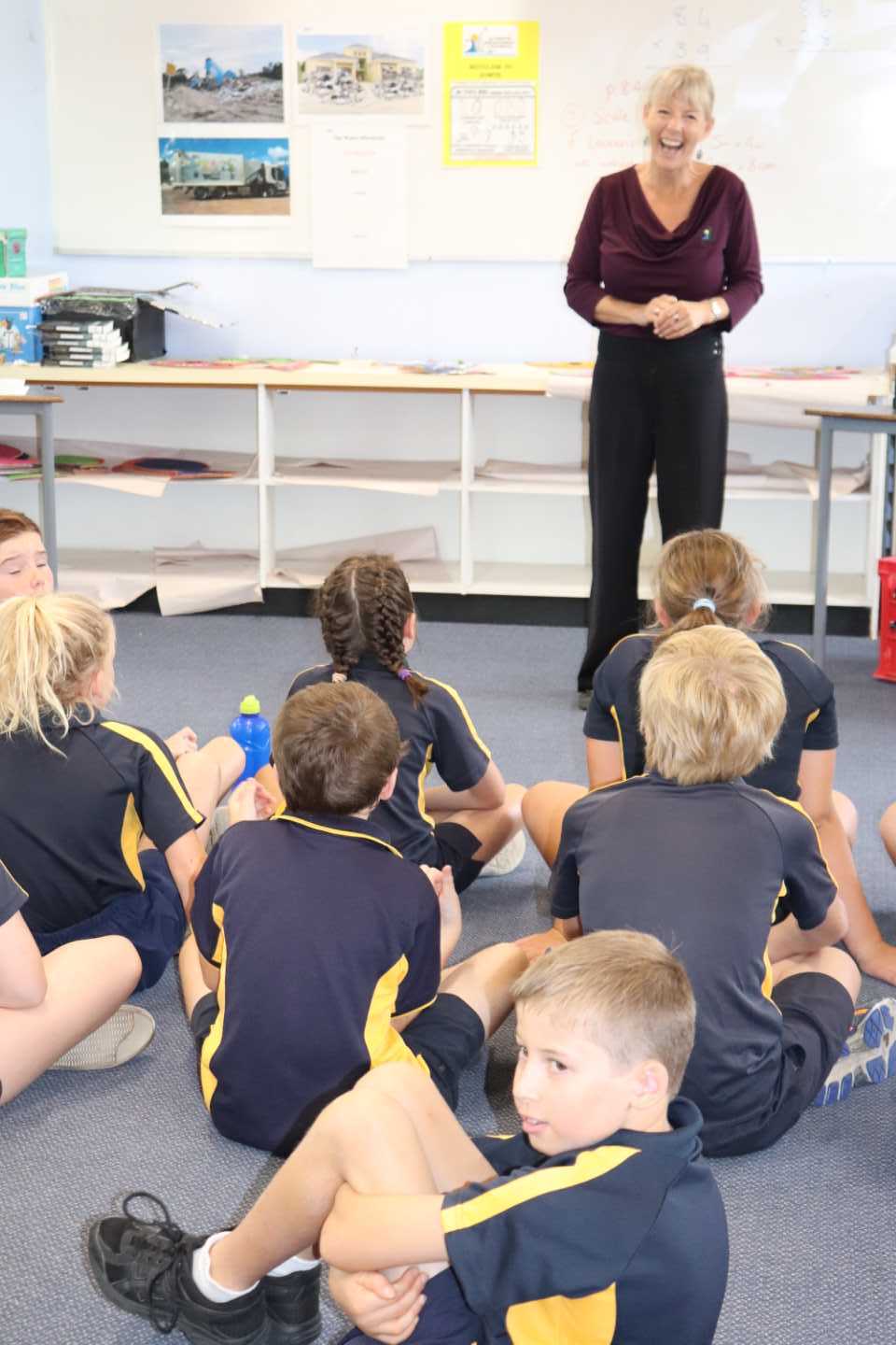 Elli Webb, Waste Education Coordinator from Gympie Regional Council had tips for students from RBSS, tips that all ages would benefit from