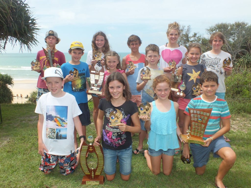 AGE CHAMPIONS 2013/2014 Back row: U12 Bailey Craig, U14 Kate Gilmore & Jackson Dawkings, U13 Jasmin Betteridge & Cody Hethorn Middle row: U10 Charlie Kingsley & Sophie Schooth, U8 James Duggan & Jasmin White Bottom row: U11 Samuel Sharman& Abby Schooth, U9 Matilda Duggan & Archie Gilmore