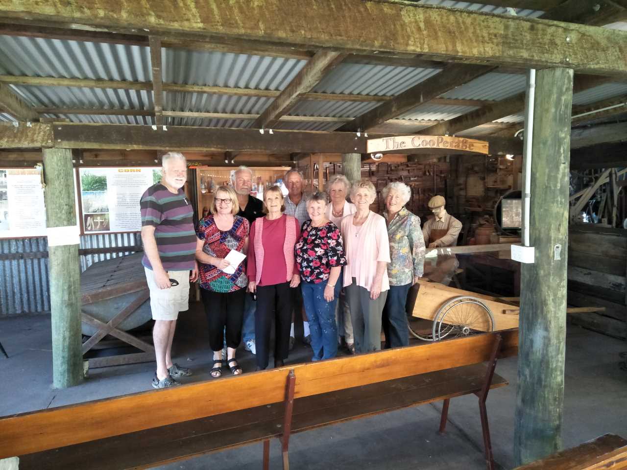 Over 60s tour the Hervey Bay Historical Museum