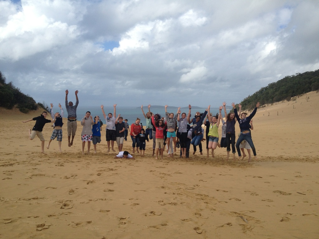 Rainbow Beach School hosts American students