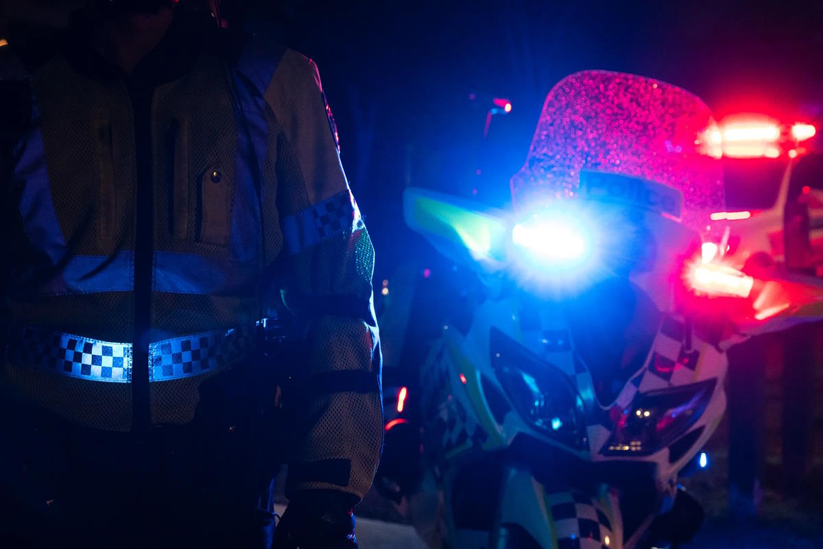 Police - QPS Motorbike attending accident