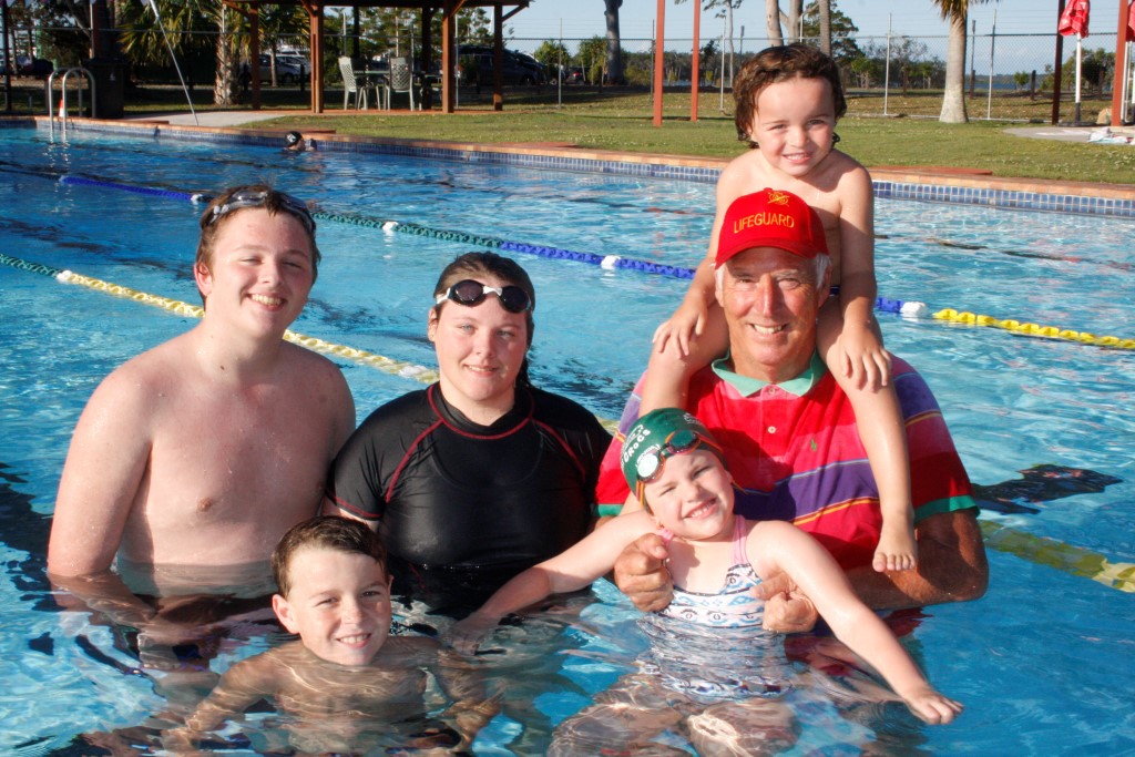 Keiran Southern, Wyatt Lee, Jamie Southern, Charli McKinley and Boston Lee are glad to have their Coach Greg Rogers back!