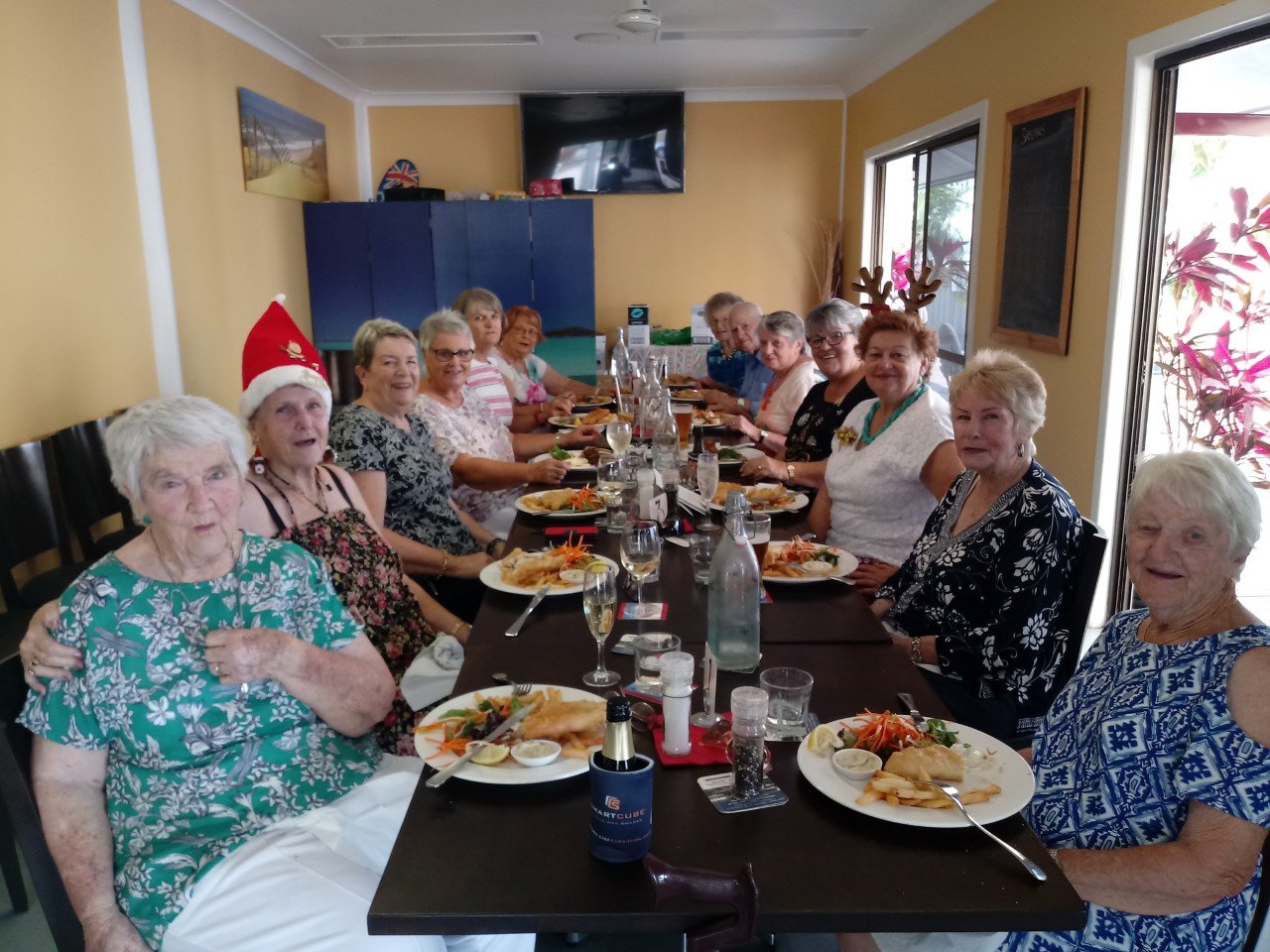QCWA members celebrated Christmas with a sumptuous luncheon held at the Marina, TCB